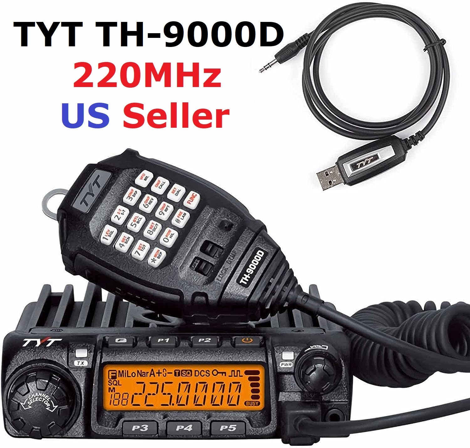 2026 New TYT TH-9000D Plus 220-260MHz Mono Band Radio with USB cable 2026 New TYT TH-9000D Plus 220-260MHz Mono Band Radio with USB cable