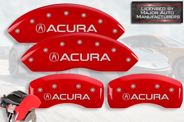 Front + Rear Red MGP Brake Disc Caliper Covers Fits: 2023-2026 \