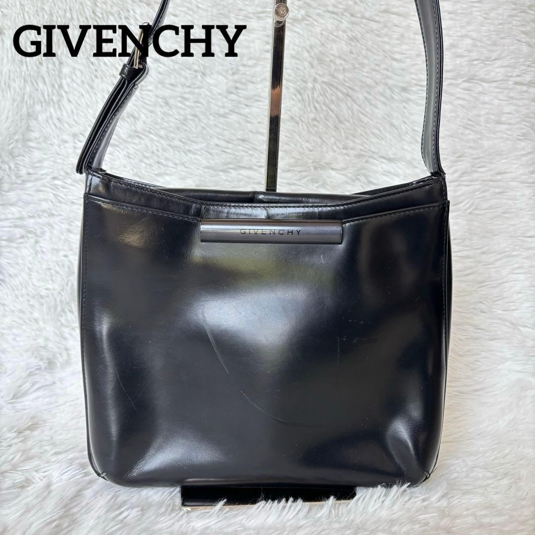GIVENCHY Leather Handbag Shoulder Bag, Black