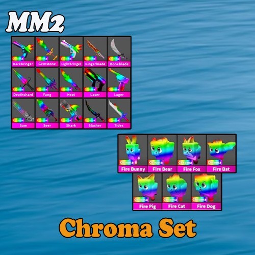 Murder Mystery 2 MM2 Sets/Bundles Bundle Godly Knifes and Guns