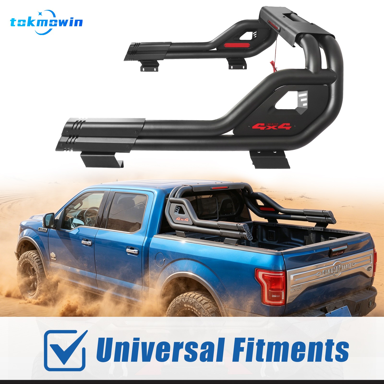 Sport Bar Truck Bed Chase Rack Roll Bar For 04-26 Nissan Frontier Titan Steel