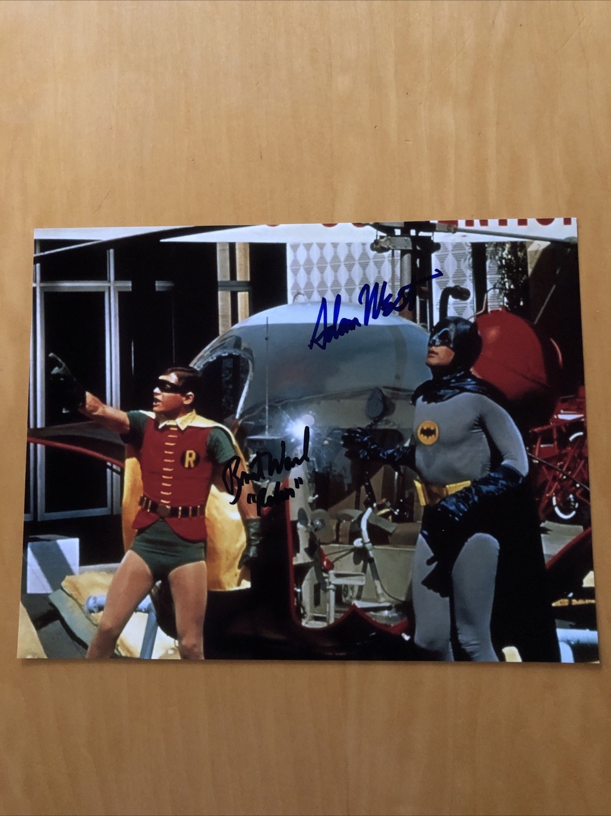 Adam West And Burt Ward Autographed 8 1/2 X 11 With COA Batman And Robin Adam West And Burt Ward Autographed 8 1/2 X 11 With COA Batman And Robin