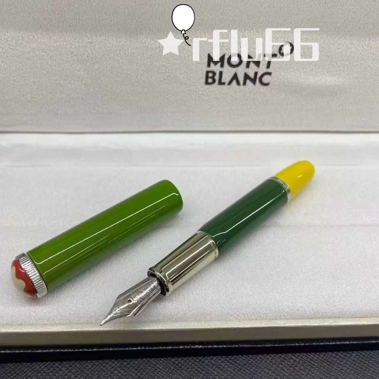 Montblanc Schreiberling Baby Resin Mini Green Fountain Pen Gift Box