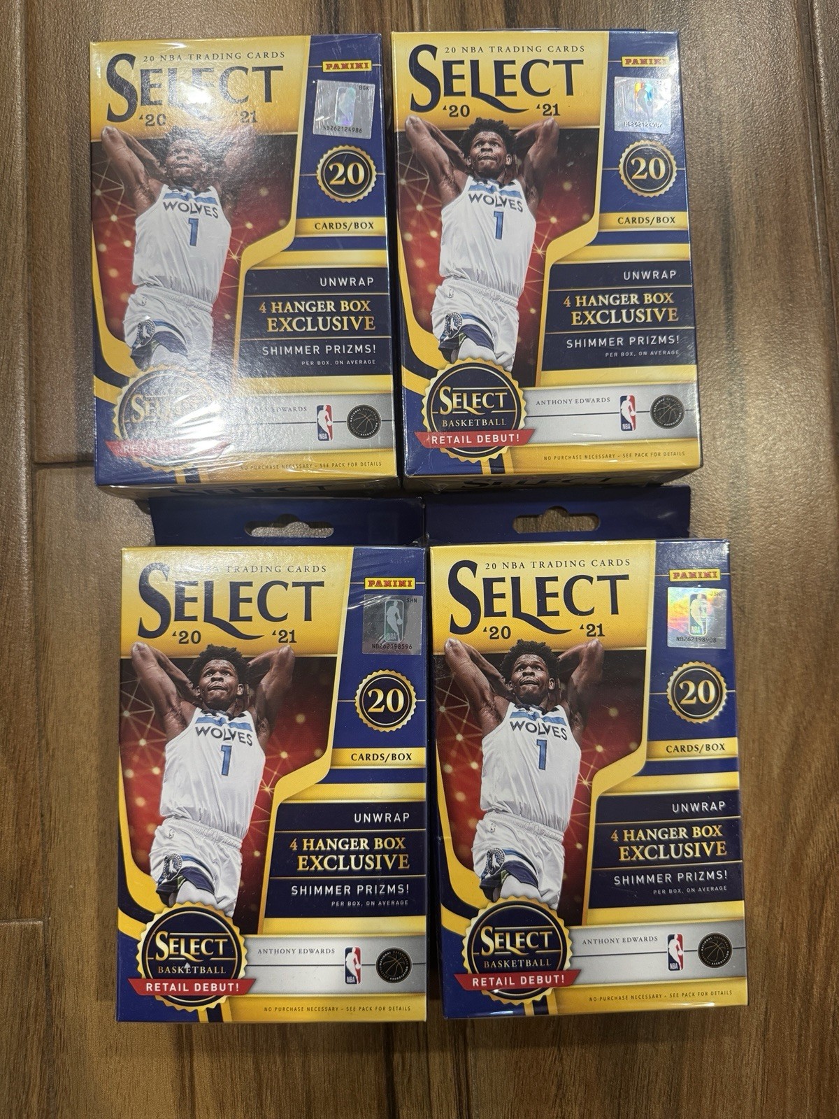Panini Select 2020 NBA Trading Card Hanger Box (20 Cards, Shimmer Prizms) Panini Select 2020 NBA Trading Card Hanger Box (20 Cards, Shimmer Prizms)