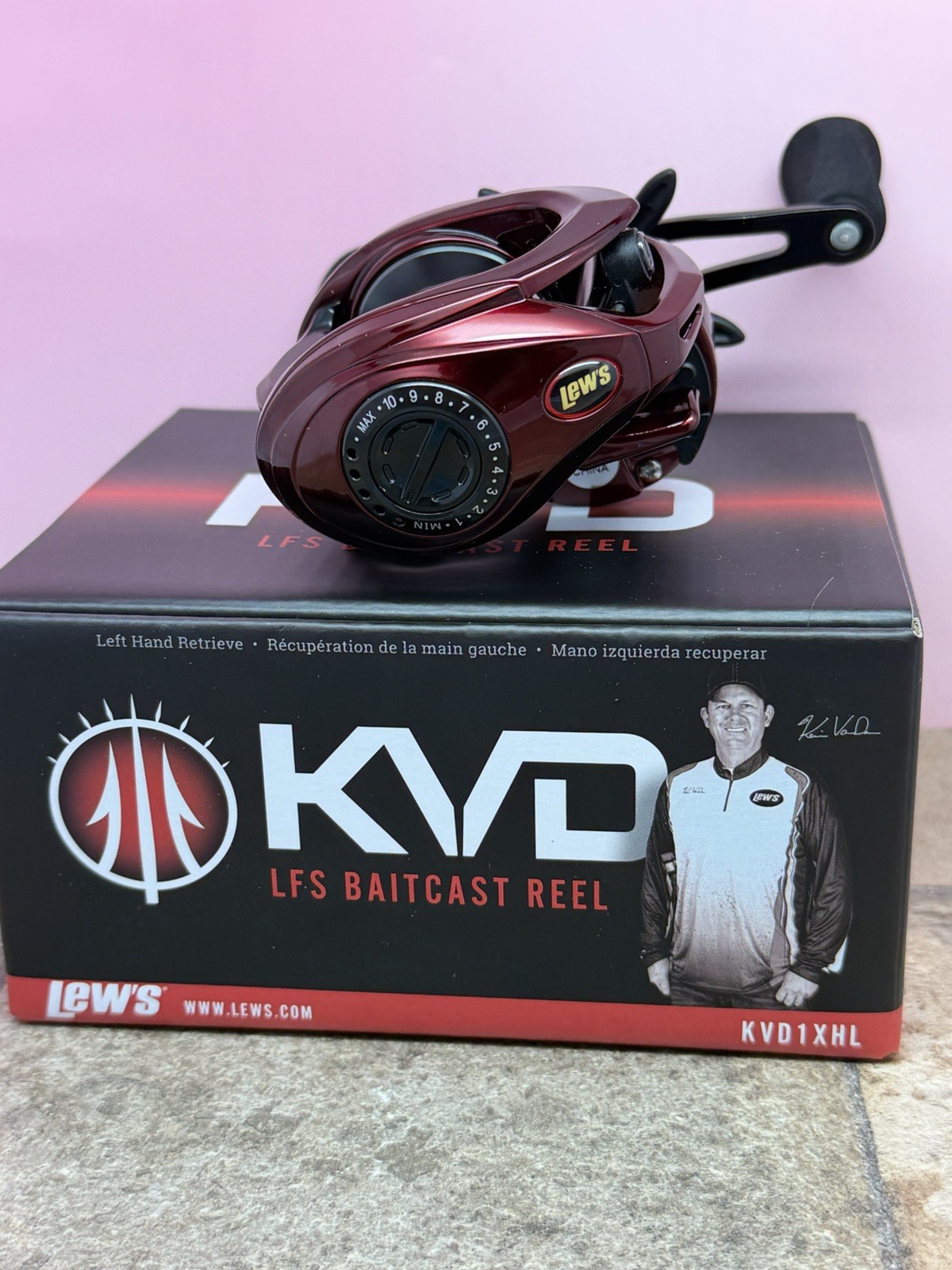 Lew's KVD LFS 8.3:1 Left Hand Casting Reel KVD1XHL-10BB-New Lew's KVD LFS 8.3:1 Left Hand Casting Reel KVD1XHL-10BB-New
