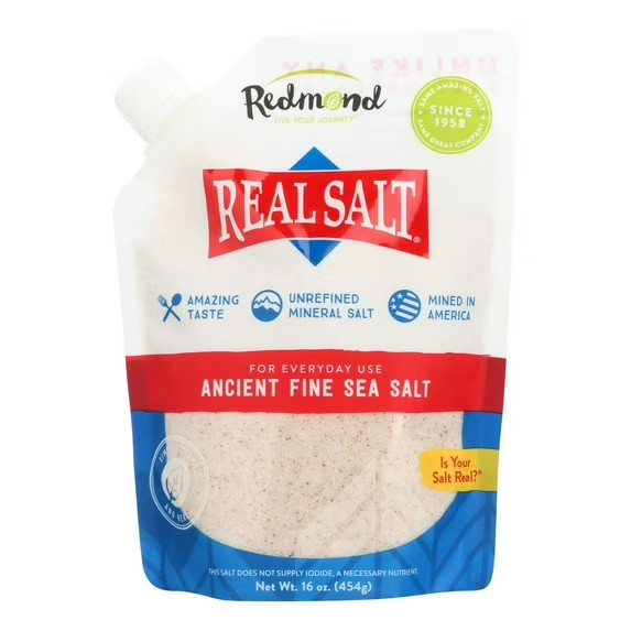 Redmond Real Salt Ancient Fine Sea Salt 16 oz Redmond Real Salt Ancient Fine Sea Salt 16 oz