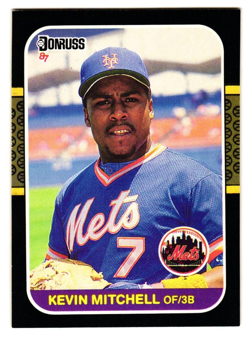 1987 Donruss #599 Kevin Mitchell (RC) NY Mets San Francisco Giants MVP