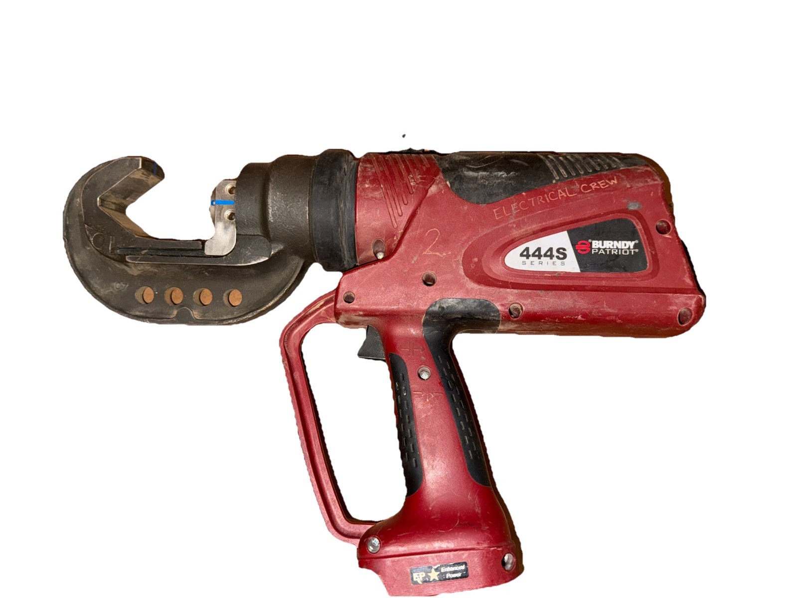 Burndy Patriot 444S Series Actuated Hydraulic Dieless Crimper Tool Only USED Burndy Patriot 444S Series Actuated Hydraulic Dieless Crimper Tool Only USED