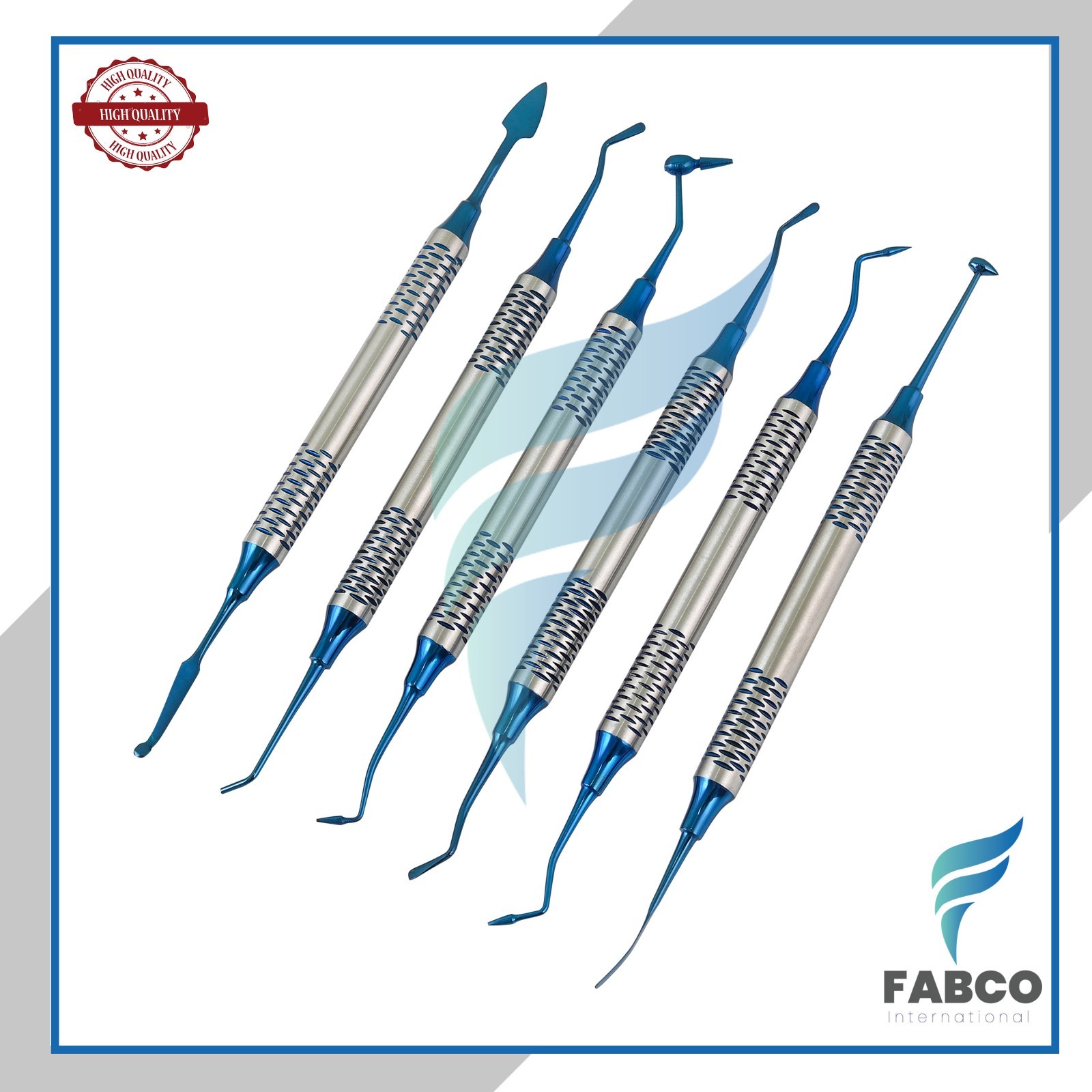 6pcs Dental Composite Resin Filling Spatula Set Restorative Instruments 6pcs Dental Composite Resin Filling Spatula Set Restorative Instruments