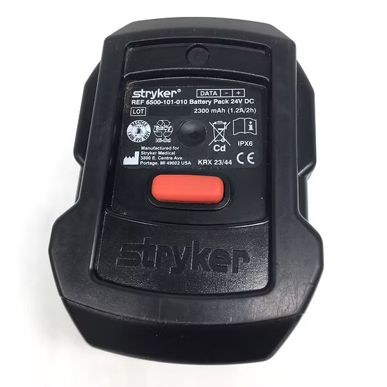 Refurbished Stryker SMART Battery 6500-101-010 24V UPGRADE to 3.0Ah/3000mah