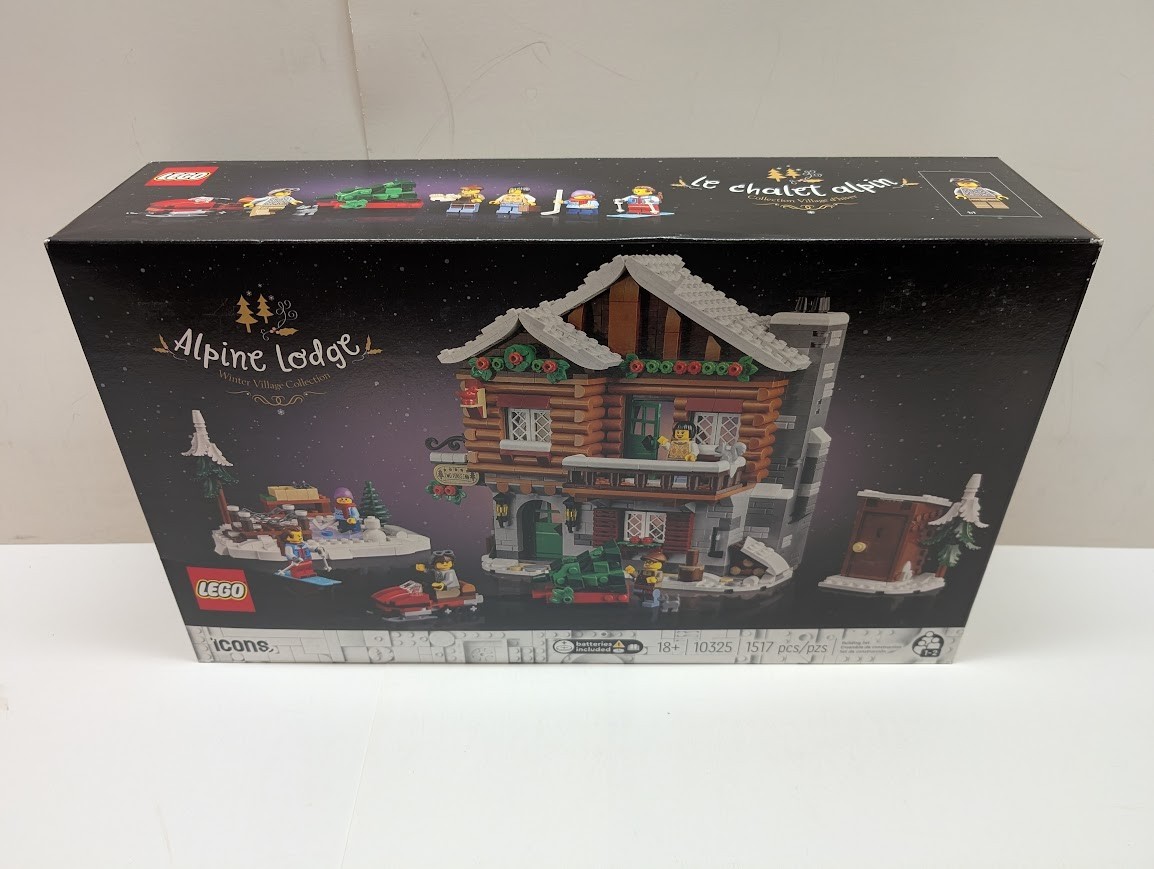 LEGO 10325 Icons: Alpine Lodge Holiday Christmas City New & Sealed w/ Shelf Wear LEGO 10325 Icons: Alpine Lodge Holiday Christmas City New & Sealed w/ Shelf Wear