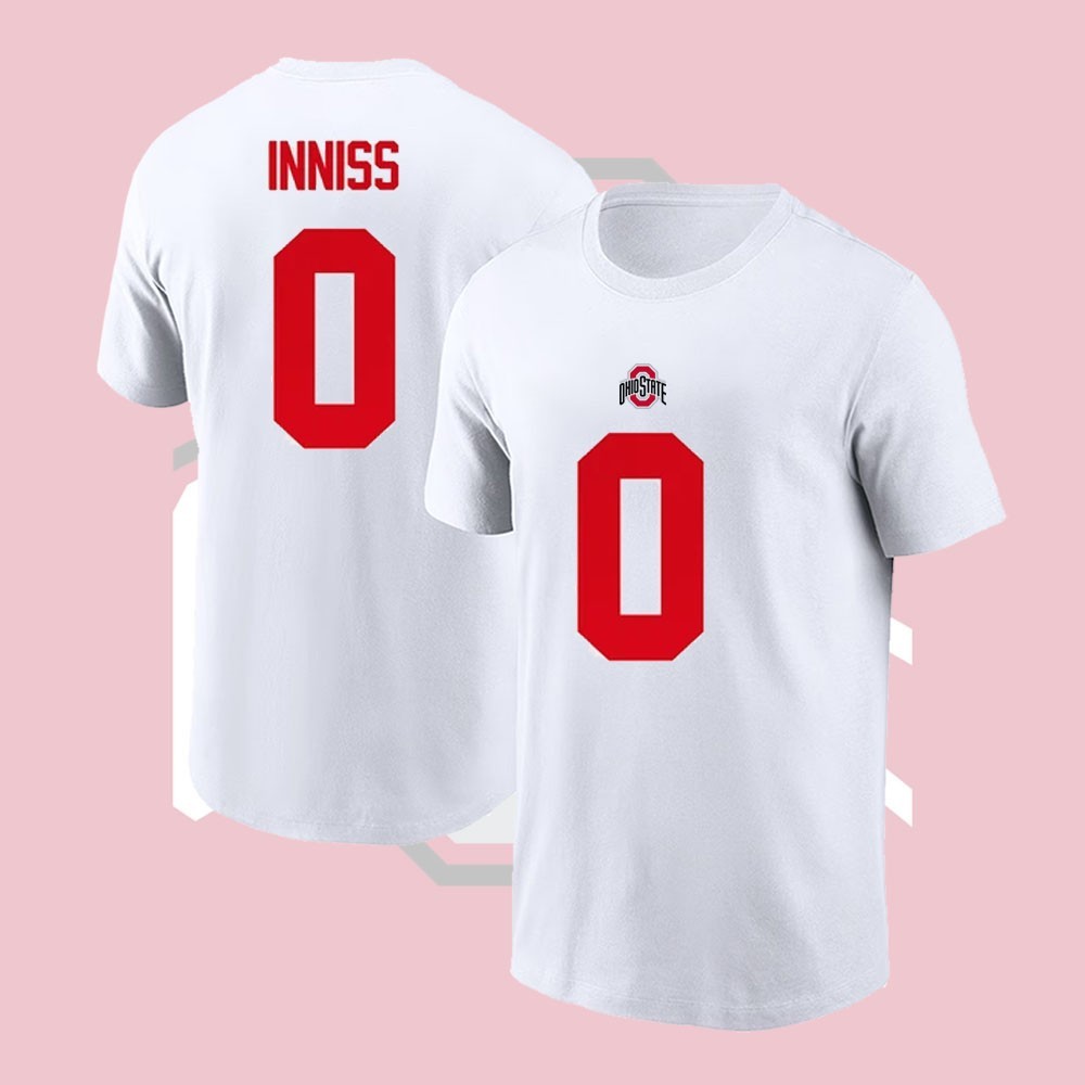 HOT-Brandon Inniss #0 Ohio State Team Name & Number Players Unisex Gifts For Fan