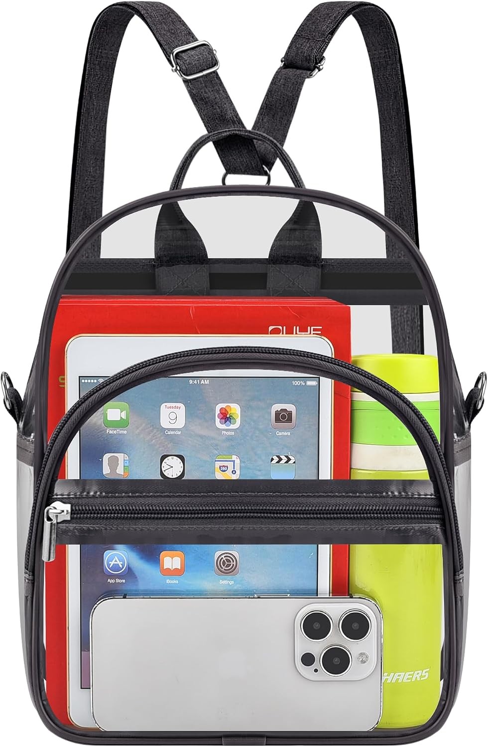Clear Stadium Approved Backpack 10*3.1*8.5 Small Transparent Bag for Any Events Clear Stadium Approved Backpack 10*3.1*8.5 Small Transparent Bag for Any Events