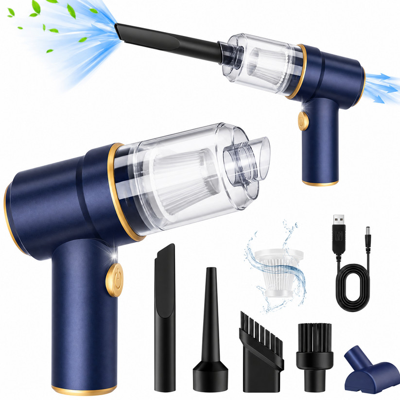 Cordless Car Vacuum Cleaner & Air Blower 9000Pa 120W 2-in-1 Portable Handheld Cordless Car Vacuum Cleaner & Air Blower 9000Pa 120W 2-in-1 Portable Handheld
