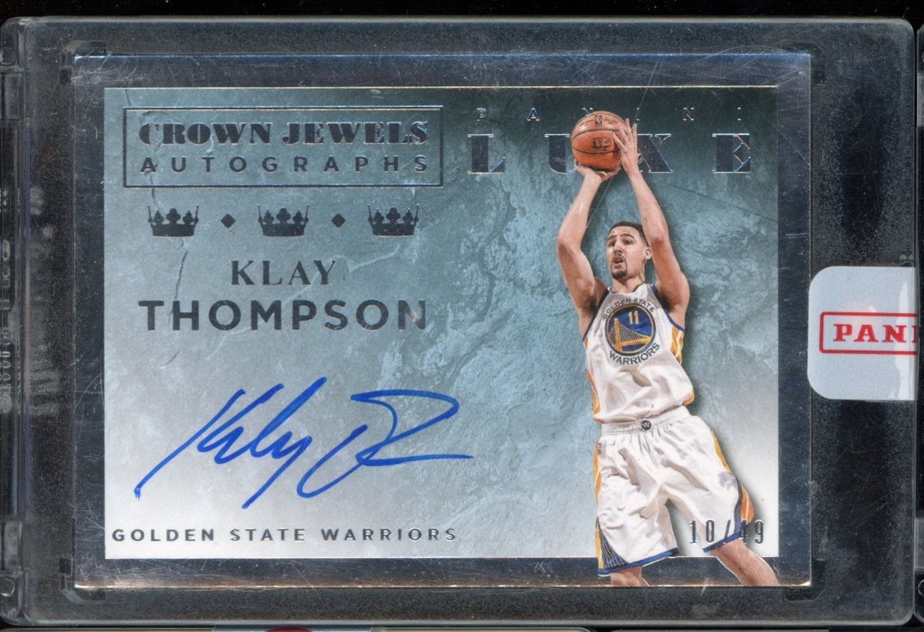 Klay Thompson 2015-16 Panini Luxe Auto #d /49 Crown Jewels Autographs Sealed Klay Thompson 2015-16 Panini Luxe Auto #d /49 Crown Jewels Autographs Sealed