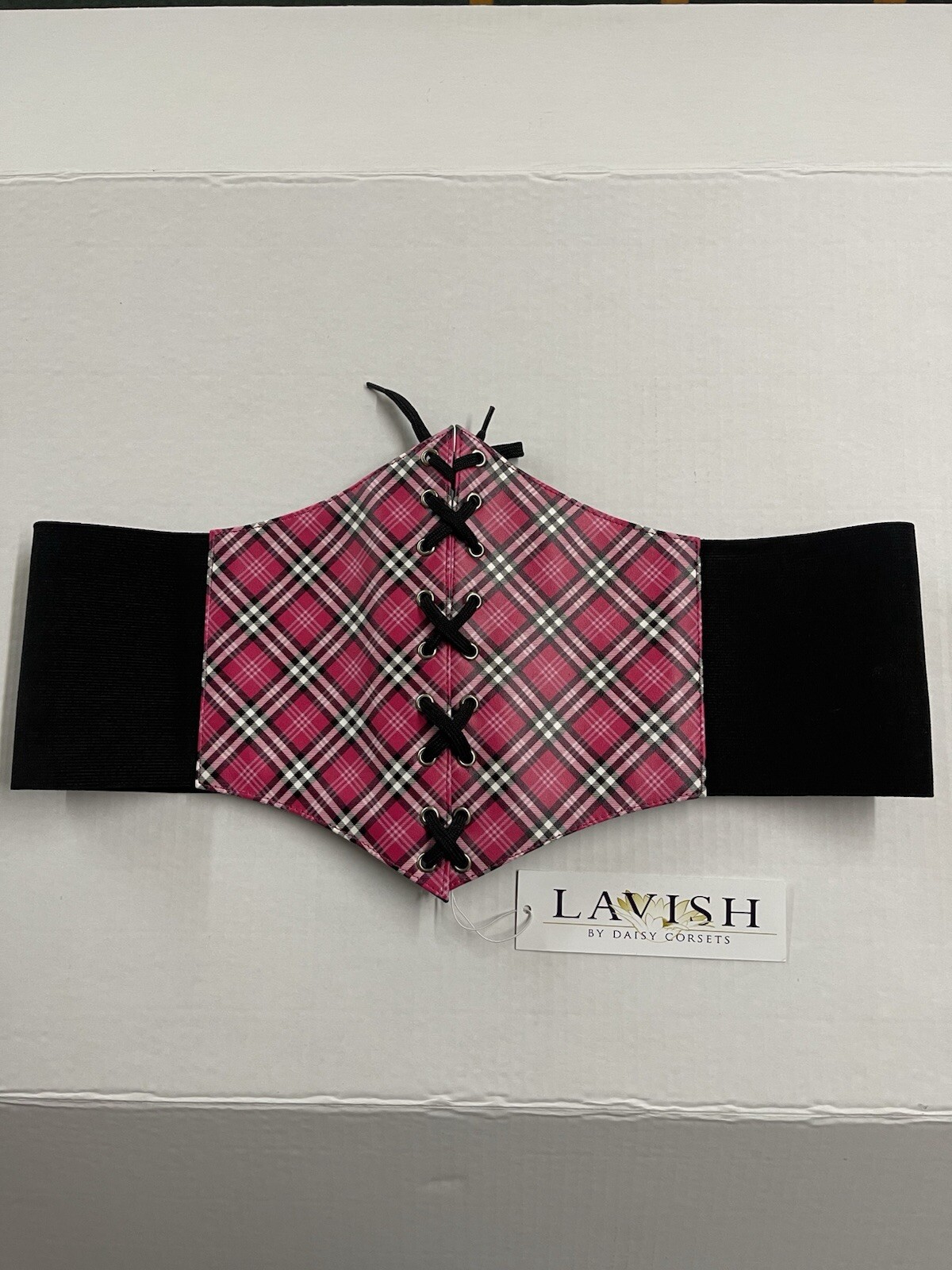 Lavish By Daisy Corsets Women\'s Size XXL Pink And Black NWT Corset. Lavish By Daisy Corsets Women\'s Size XXL Pink And Black NWT Corset.