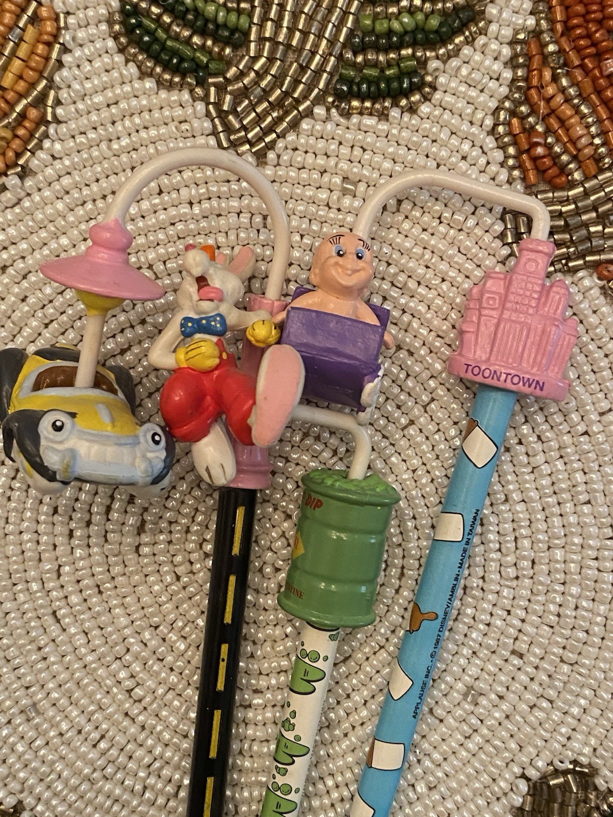 Vtg Disney Who Framed Roger Rabbit Pencil Topper Lot Baby Herman Benny the Cab Vtg Disney Who Framed Roger Rabbit Pencil Topper Lot Baby Herman Benny the Cab