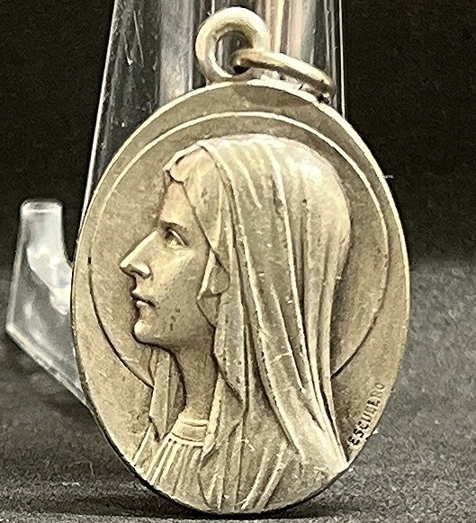 by Tairac & Escudero France 1920 Our Lady of Lourdes silver beauty charm pendant by Tairac & Escudero France 1920 Our Lady of Lourdes silver beauty charm pendant