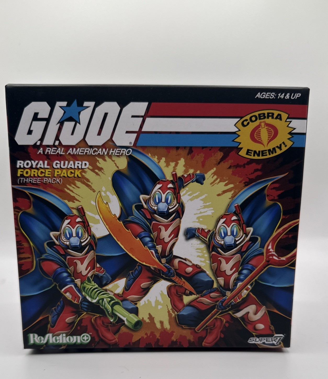 GI JOE SUPER 7 REACTION+ COBRA-LA ROYAL GUARD FORCE 3-PACK EXCLUSIVE