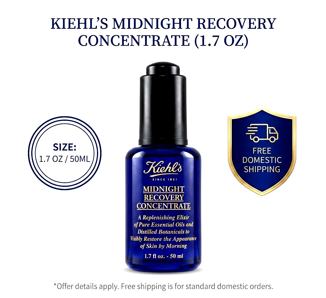 New Kiehls Midnight Recovery Concentrate 1.7 oz / 50 ml NIB New Kiehls Midnight Recovery Concentrate 1.7 oz / 50 ml NIB