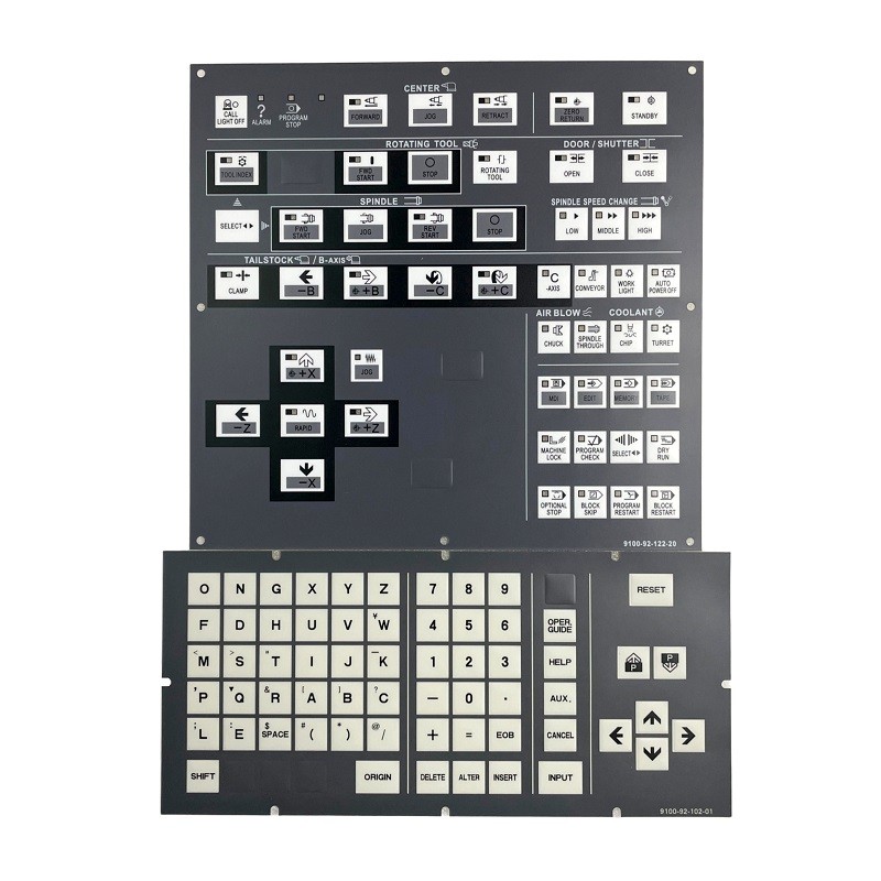2PCS/Set For Hitachi Seiki CNC Keypad Membrane TS15 TF25 CS25 HT25G HT40G