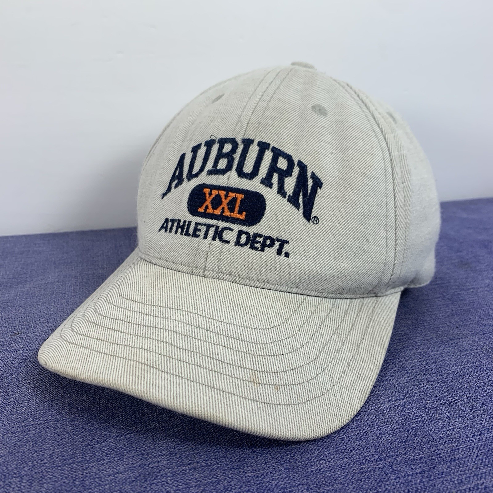 Vintage Auburn Athletic Dept Snapback Hat Made in USA California Headwear L/XL