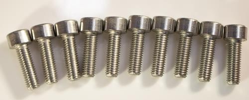 M5-0.8 x 12mm Stainless Steel Hex Socket Head Bolts Qty 100