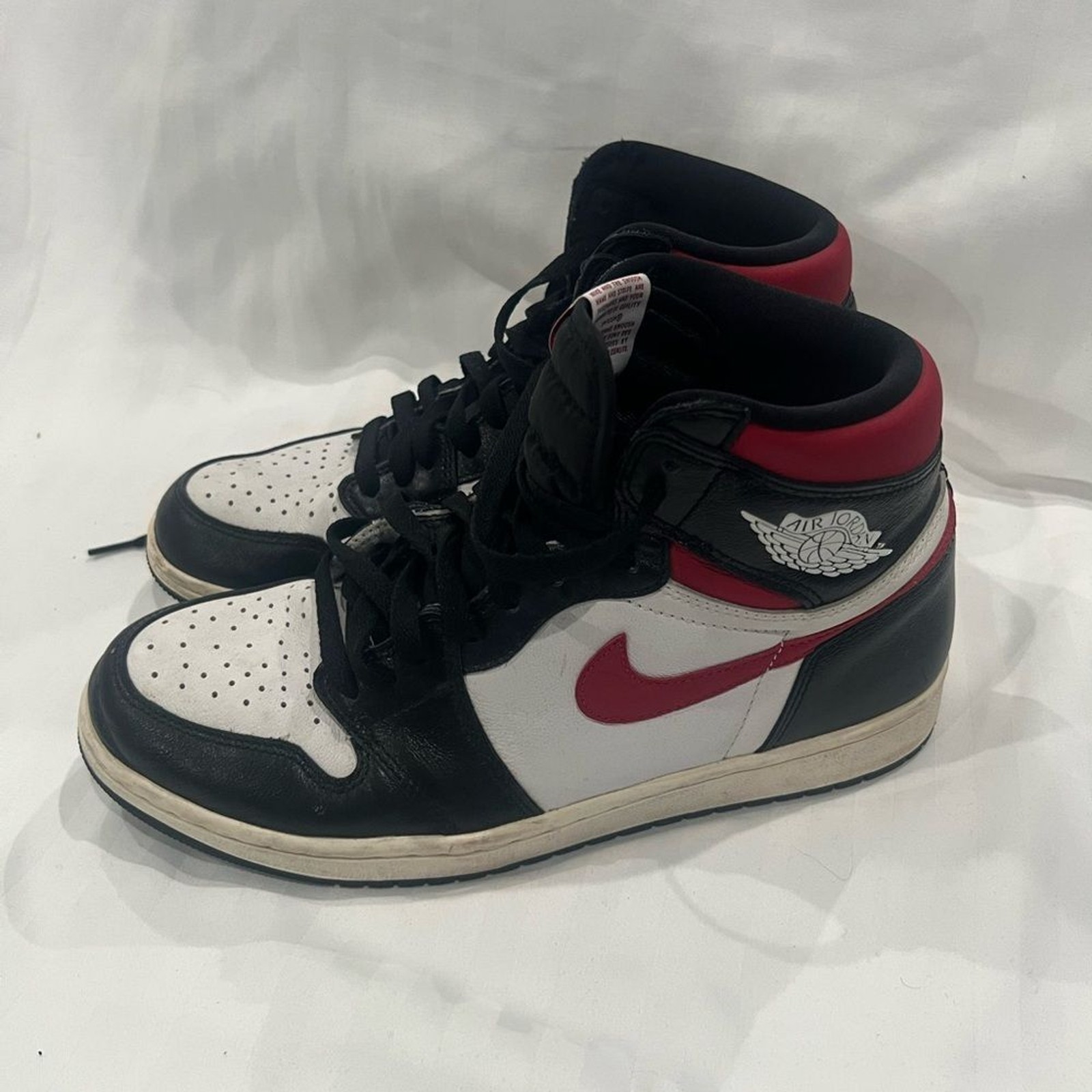 Nike Air Jordan High-Top Sneakers in Black, White, and Red Nike Air Jordan High-Top Sneakers in Black, White, and Red