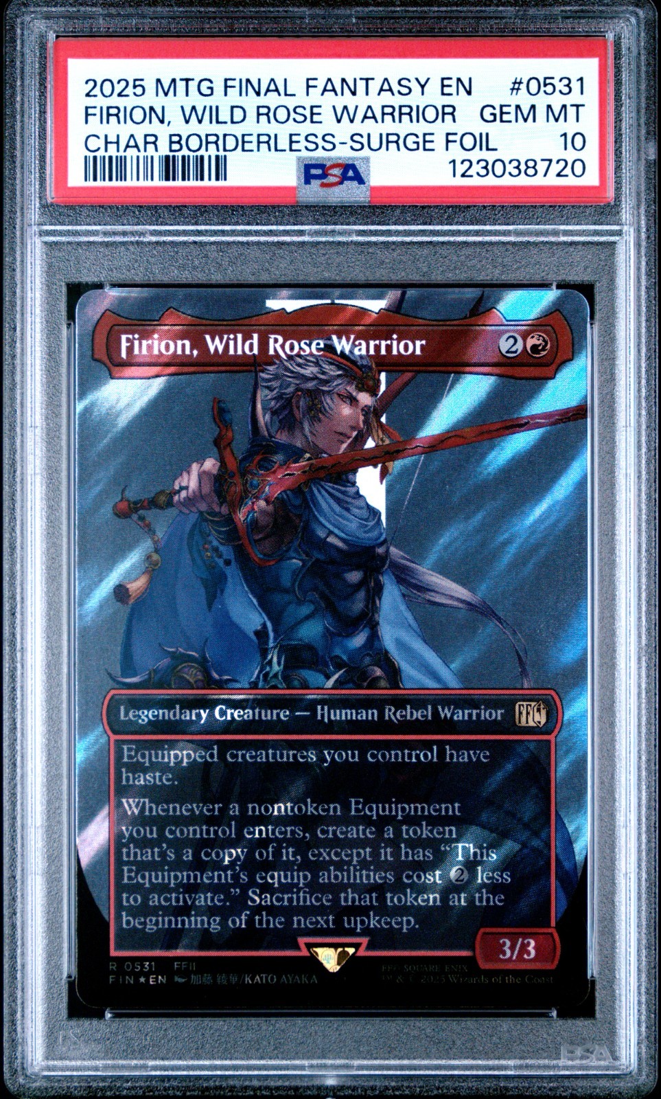 2025 MTG FINAL FANTASY #0531 FIRION, WILD ROSE WARRIOR PSA 10 2025 MTG FINAL FANTASY #0531 FIRION, WILD ROSE WARRIOR PSA 10