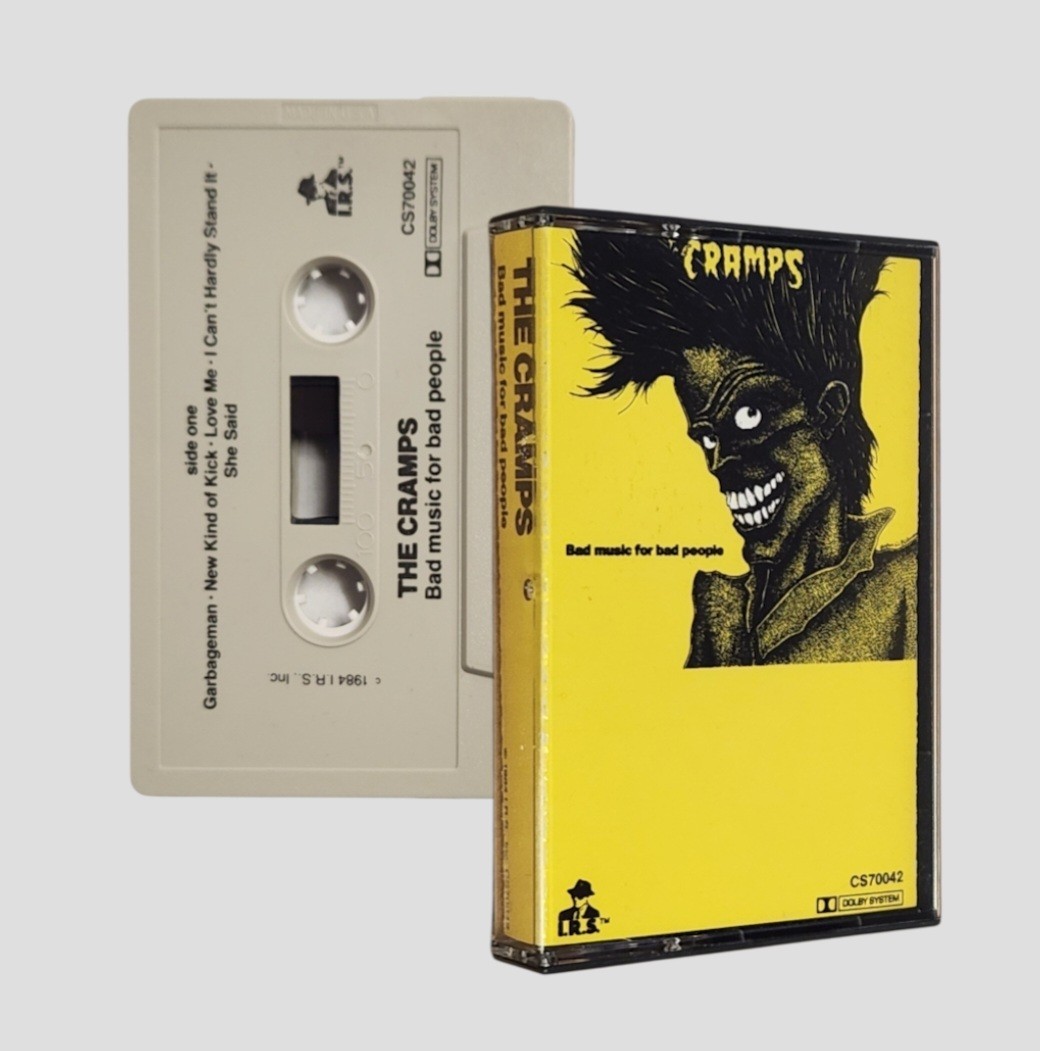 The Cramps: Bad Music for Bad People (Cassette, 1984) I.R.S. Records