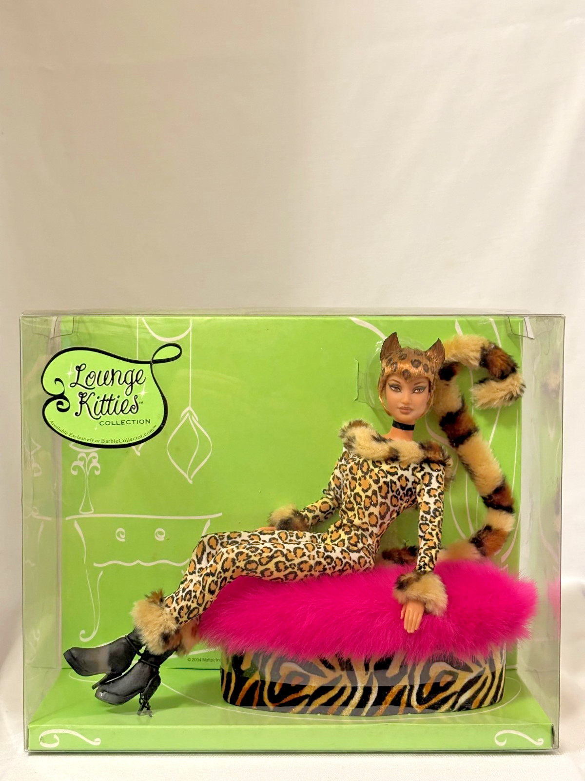 2004 Barbie Lounge Kitties Leopard Doll B3417 NRFB Factory Sealed Mattel