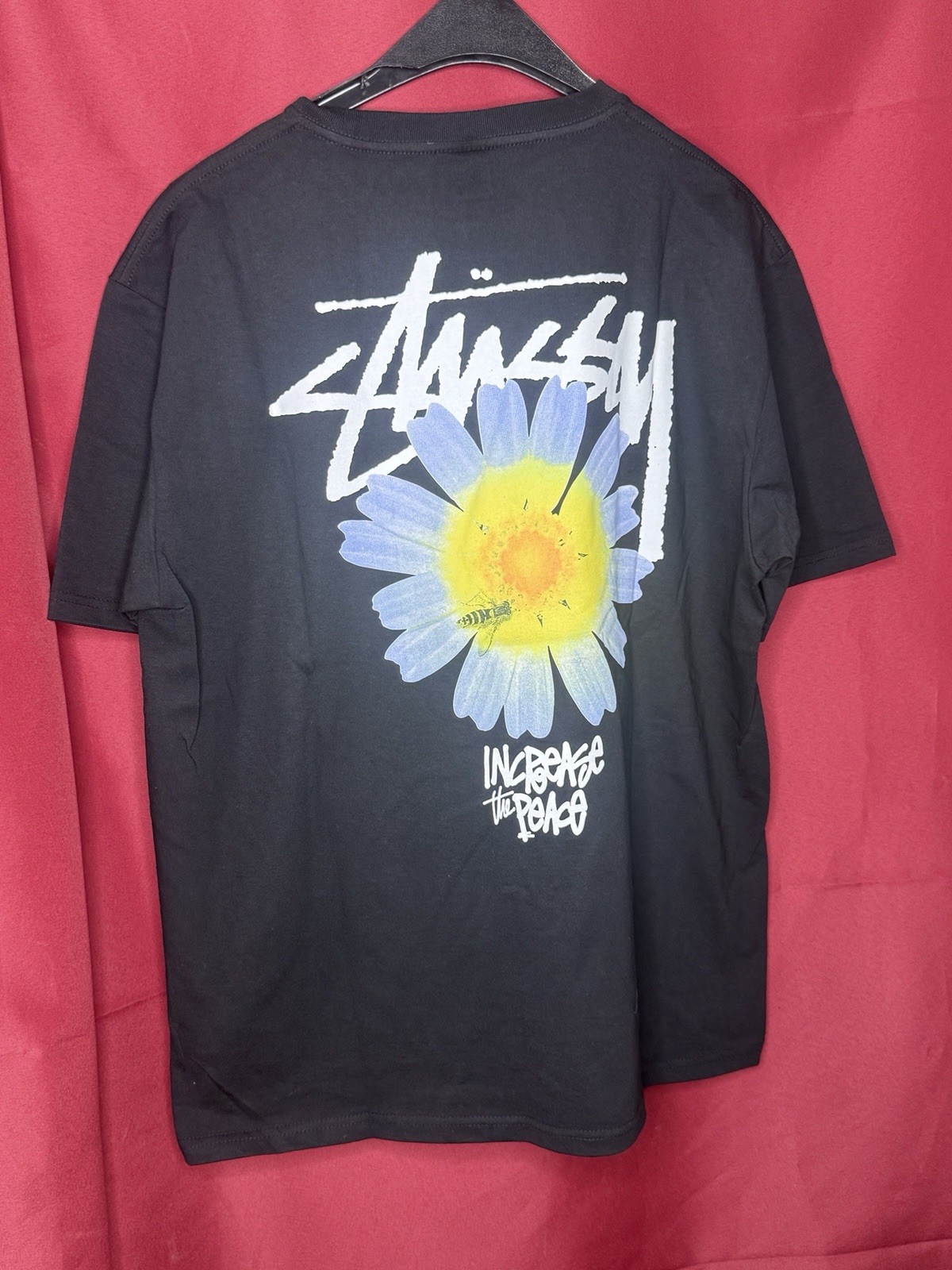 Stüssy Men’s ITP Flower Increase the Peace Graphic T-Shirt Streetwear Large NWT Stüssy Men’s ITP Flower Increase the Peace Graphic T-Shirt Streetwear Large NWT