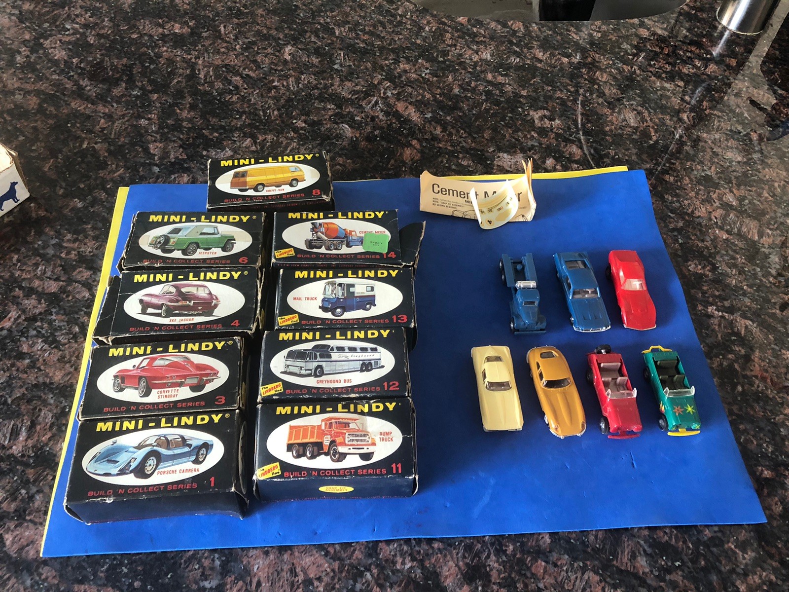 Vintage Lindberg Mini Lindy Lot 7 Cars 9 Boxes Vintage Lindberg Mini Lindy Lot 7 Cars 9 Boxes
