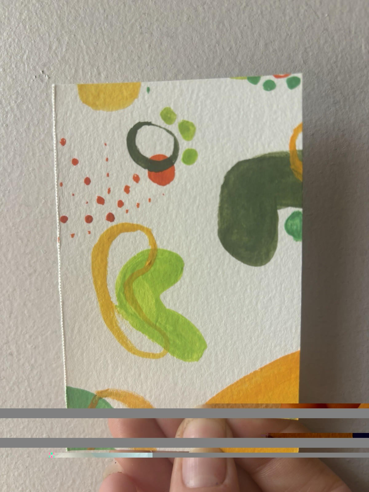 ACEO Original, Minimalist Abstract Geometric Watercolor Art ACEO Original, Minimalist Abstract Geometric Watercolor Art