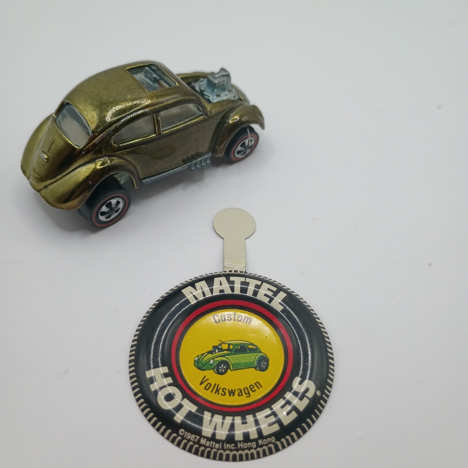 Hot Wheels Redline Original Custom VW Bug Olive Excellent US 🔨 Hot Wheels Redline Original Custom VW Bug Olive Excellent US 🔨