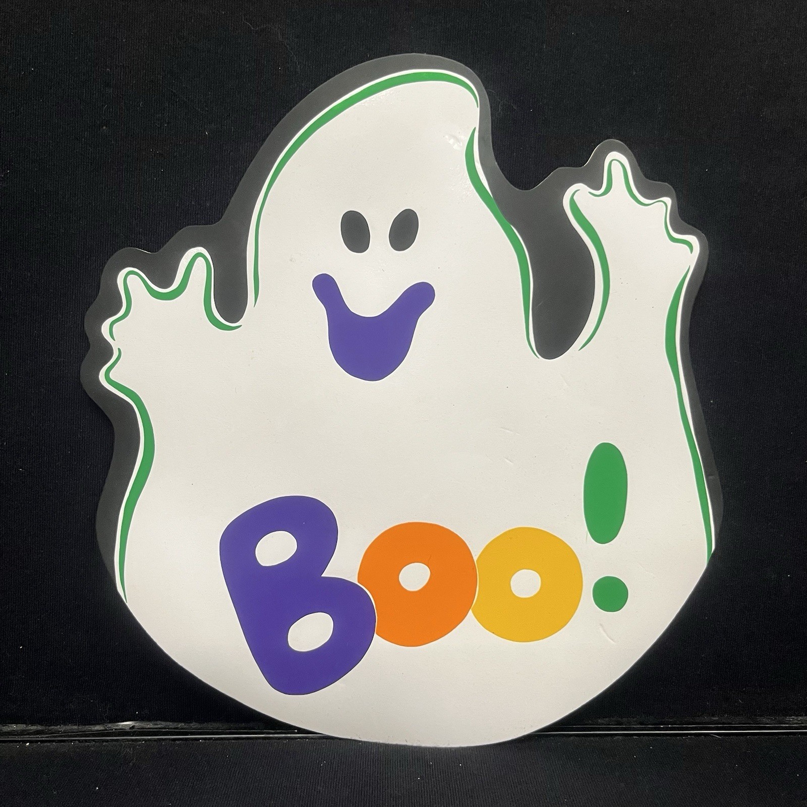 Halloween Ghost Boo Vinyl Placemat Stylied By Lisa 32293 Pre Owned Vintage 1990s Halloween Ghost Boo Vinyl Placemat Stylied By Lisa 32293 Pre Owned Vintage 1990s