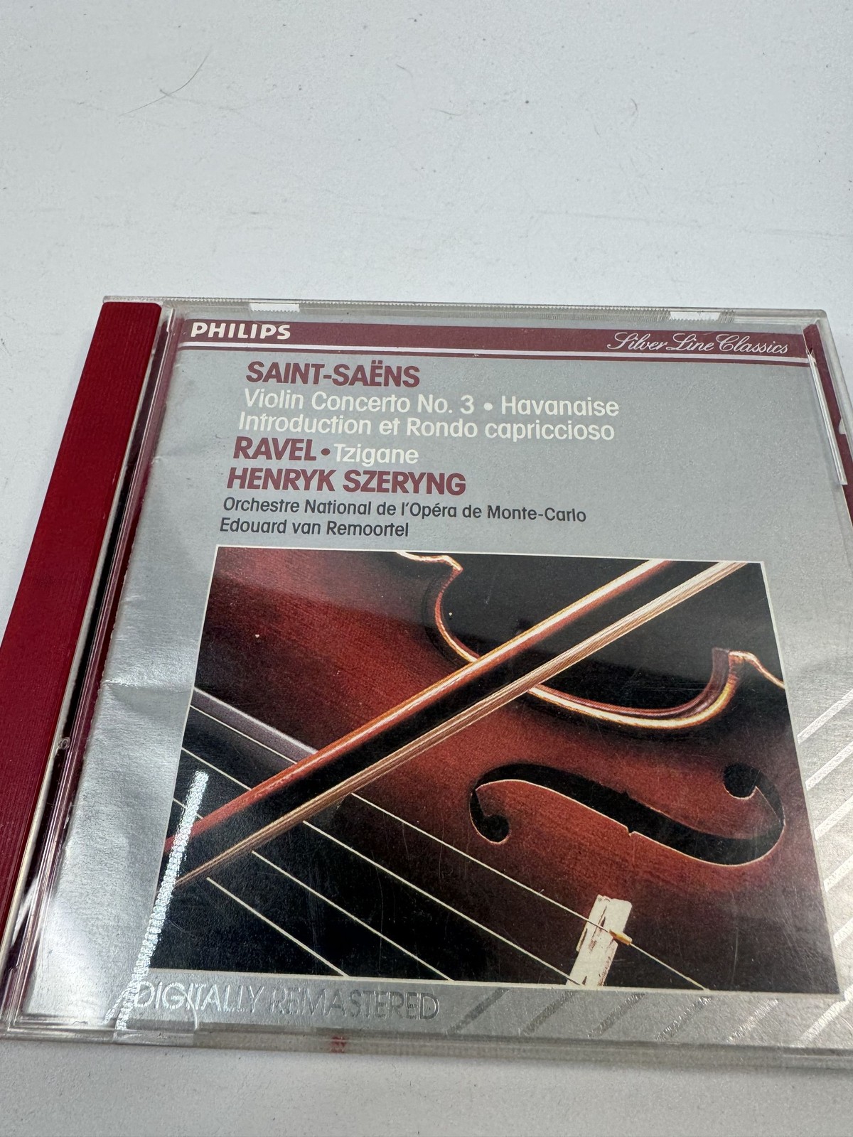 Saint-Saens & Ravel Violin Works CD By Henryk Szeryng Philips Silver Line Classi
