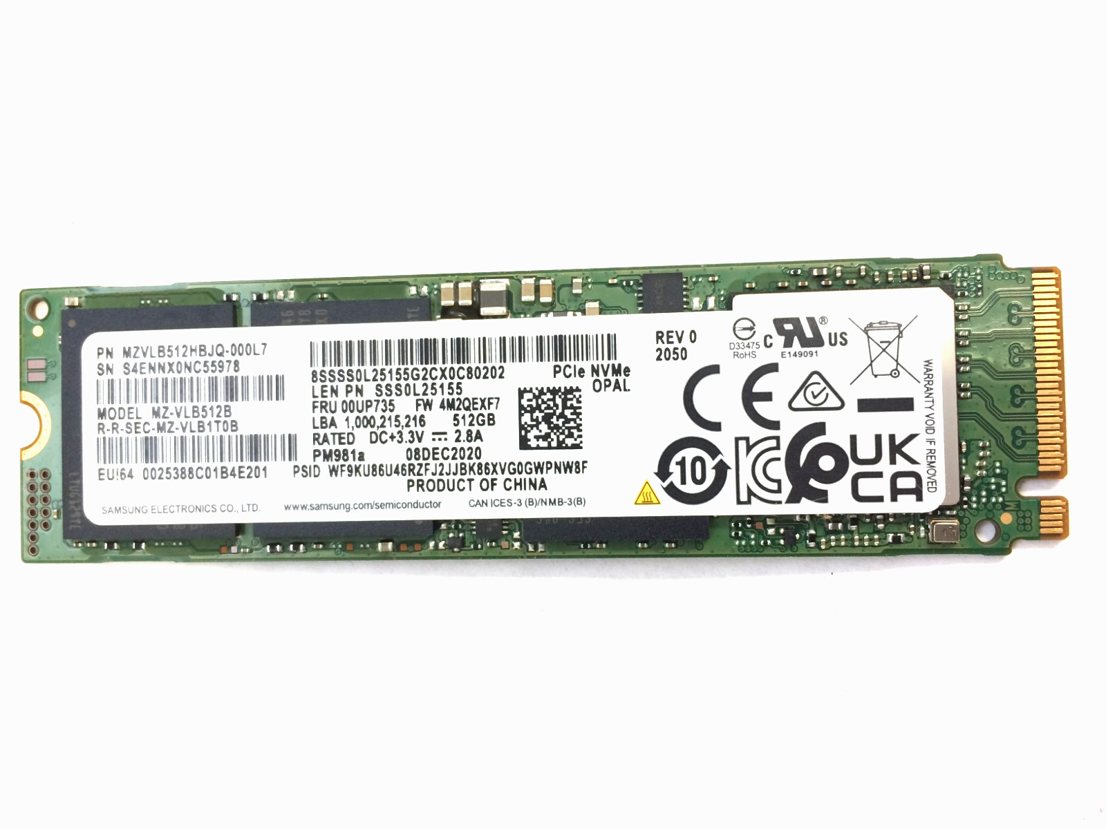 M.2 NVMe SSD 2280 Single Notch 128GB 256GB 512GB | Very Good health M.2 NVMe SSD 2280 Single Notch 128GB 256GB 512GB | Very Good health