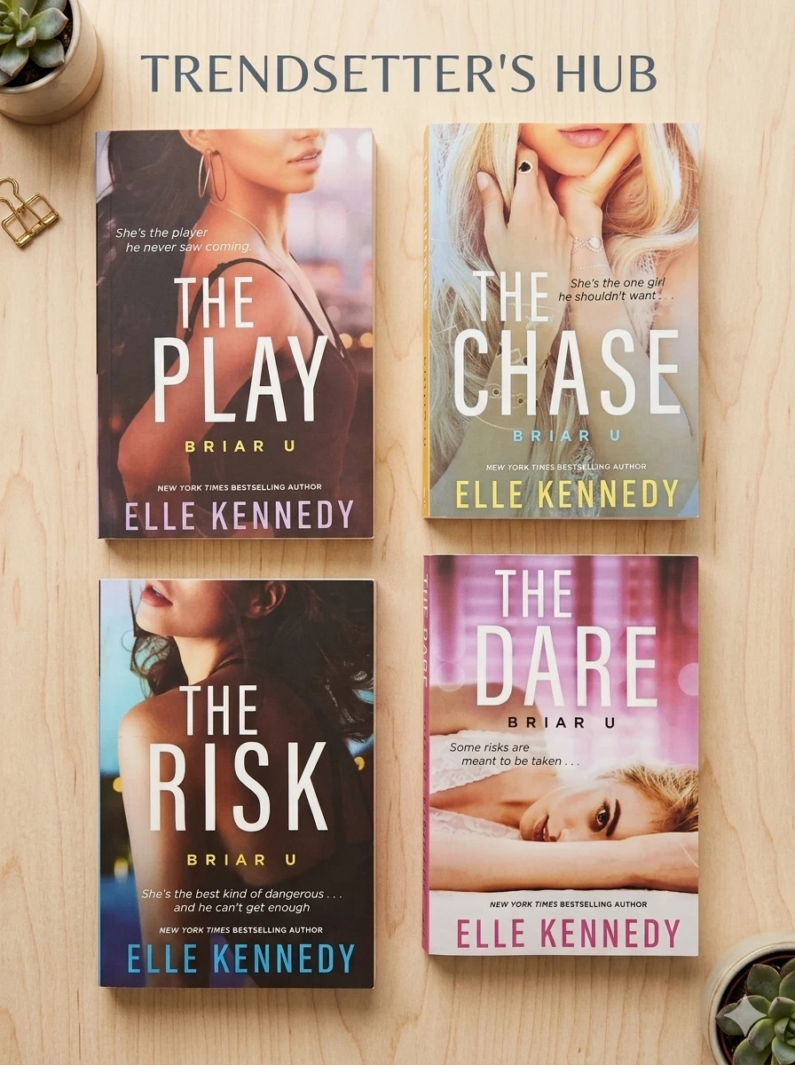 Briar U Series 4 Books Set by Elle Kennedy Dare, Play, Chase, Risk Paperback usa Briar U Series 4 Books Set by Elle Kennedy Dare, Play, Chase, Risk Paperback usa