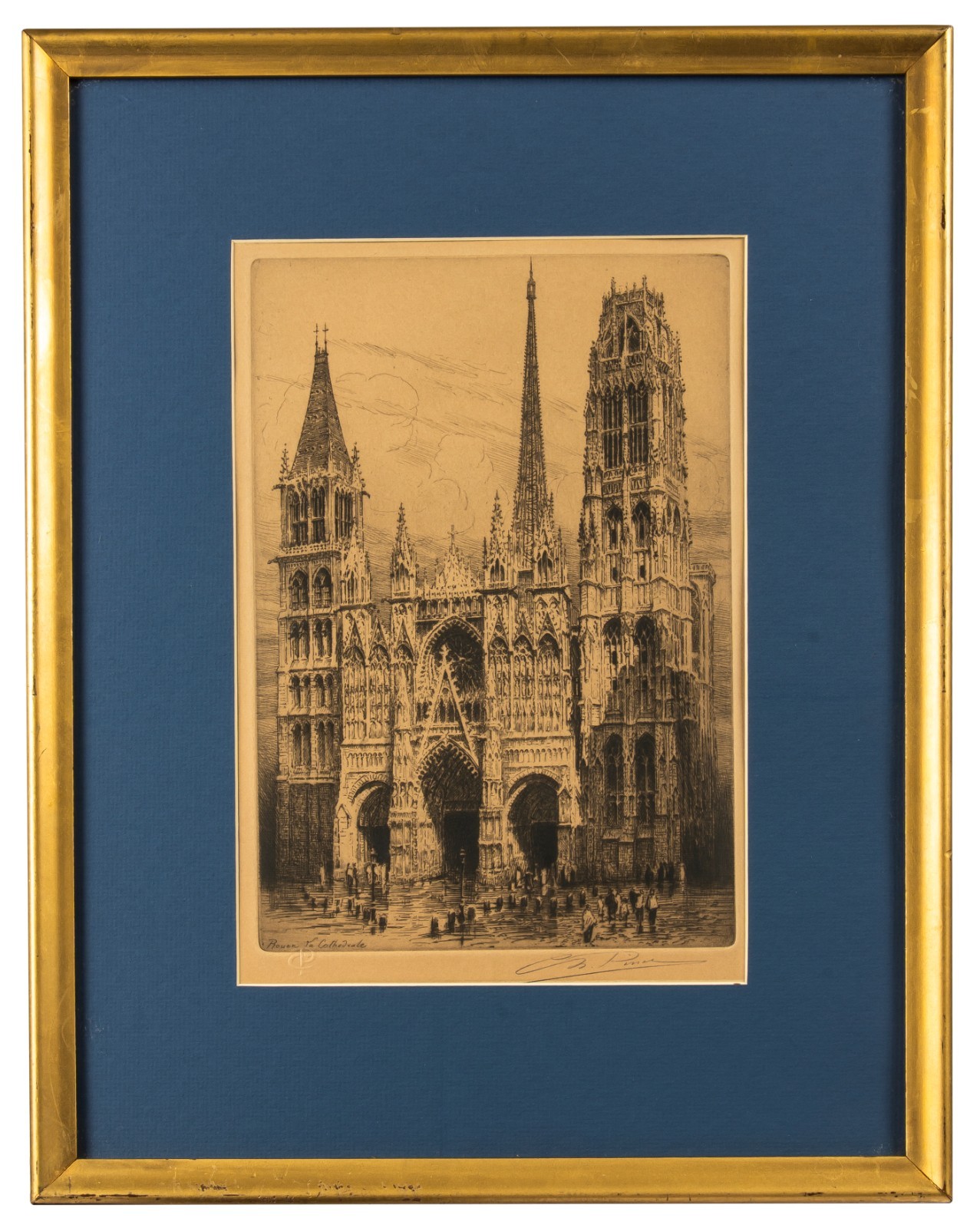Antique French Etching, Charles Pinet (1867–1932) \ Antique French Etching, Charles Pinet (1867–1932) \