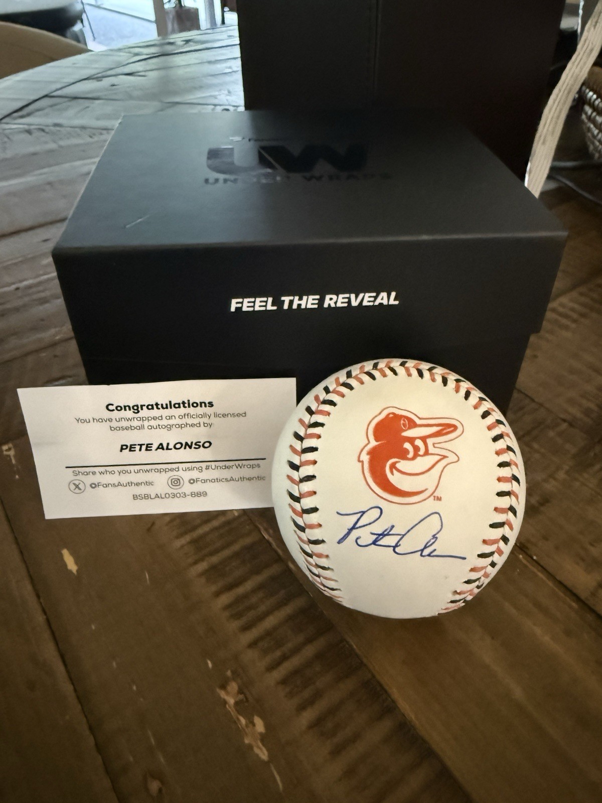 2026 Fanatics Underwraps Pete Alonso Auto Ball 2026 Fanatics Underwraps Pete Alonso Auto Ball