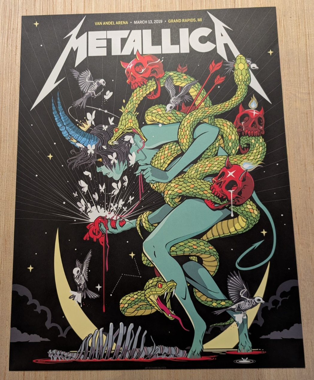 Metallica Grand Rapids Michigan Poster March 2019 24 Metallica Grand Rapids Michigan Poster March 2019 24