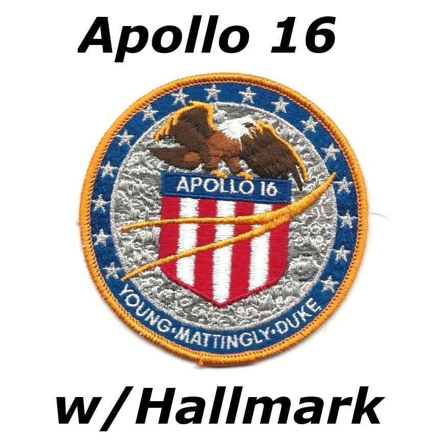 Apollo 16 Crew Patch NASA Lion Brothers Hallmark Original Vintage