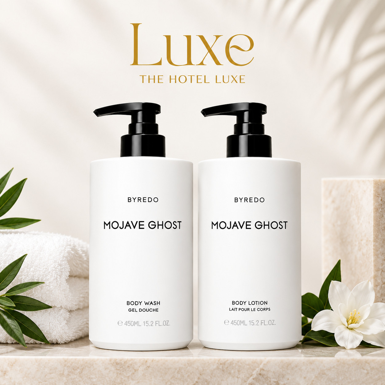 Byredo Mojave Ghost Body Wash & Body Lotion Set Conrad Hotel 450ml 15.2 fl oz