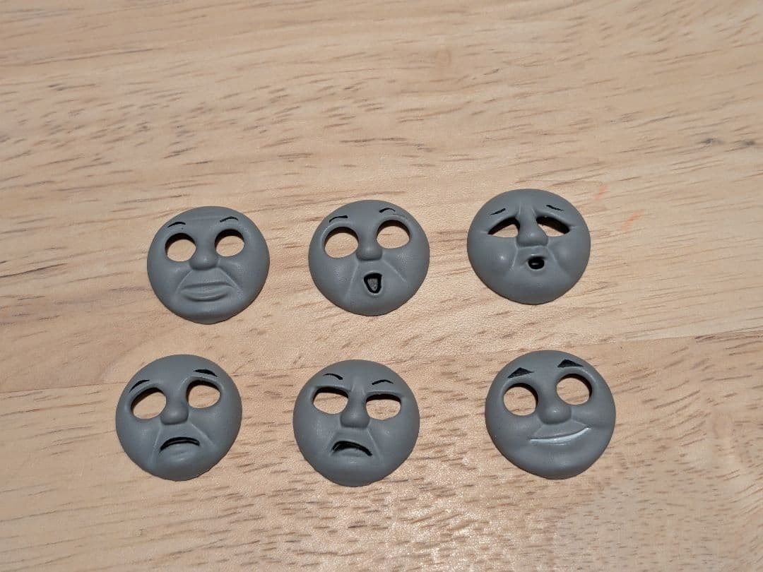 Bachmann Thomas HO OO Gauge Face Parts 6 Expressions Magnets Authentic Age 15+