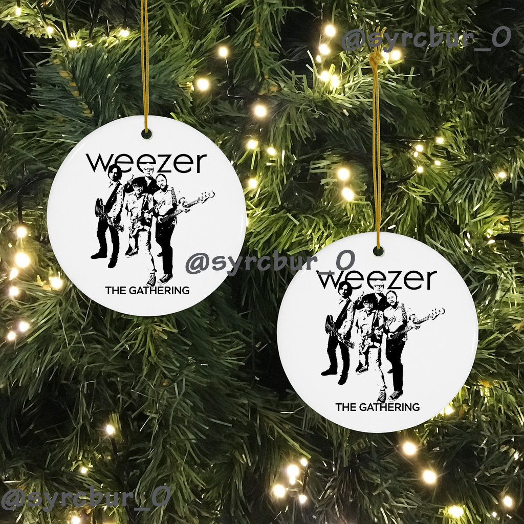 Weezer The Gathering Tour 2026 Christmas Ornament Music Keepsake