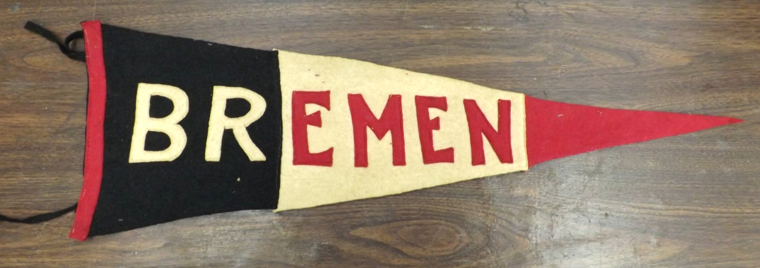 VTG. 1930s BREMEN PENNANT BANNER 24\