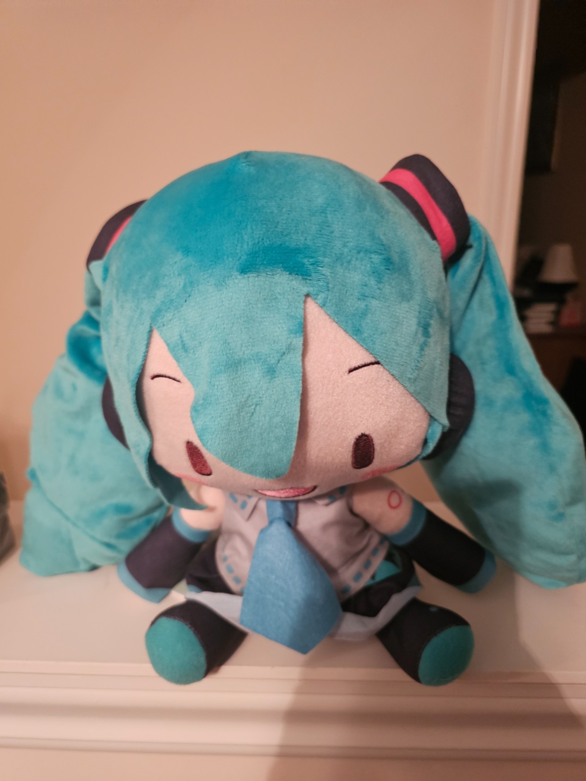 Hatsune Miku Vocaloid Fuwapuchi Large Plush SEGA *US SELLER* Hatsune Miku Vocaloid Fuwapuchi Large Plush SEGA *US SELLER*