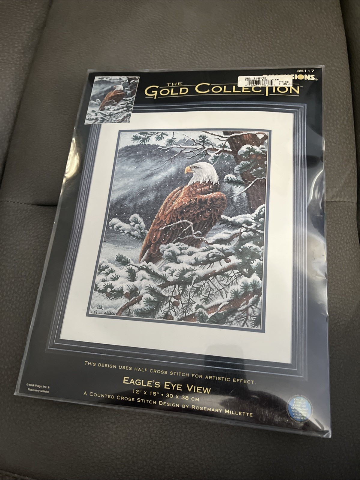 NEW DIMENSIONS GOLD COLLECTION EAGLES EYE VIEW COUNTED CROSS STITCH KIT #35117 NEW DIMENSIONS GOLD COLLECTION EAGLES EYE VIEW COUNTED CROSS STITCH KIT #35117