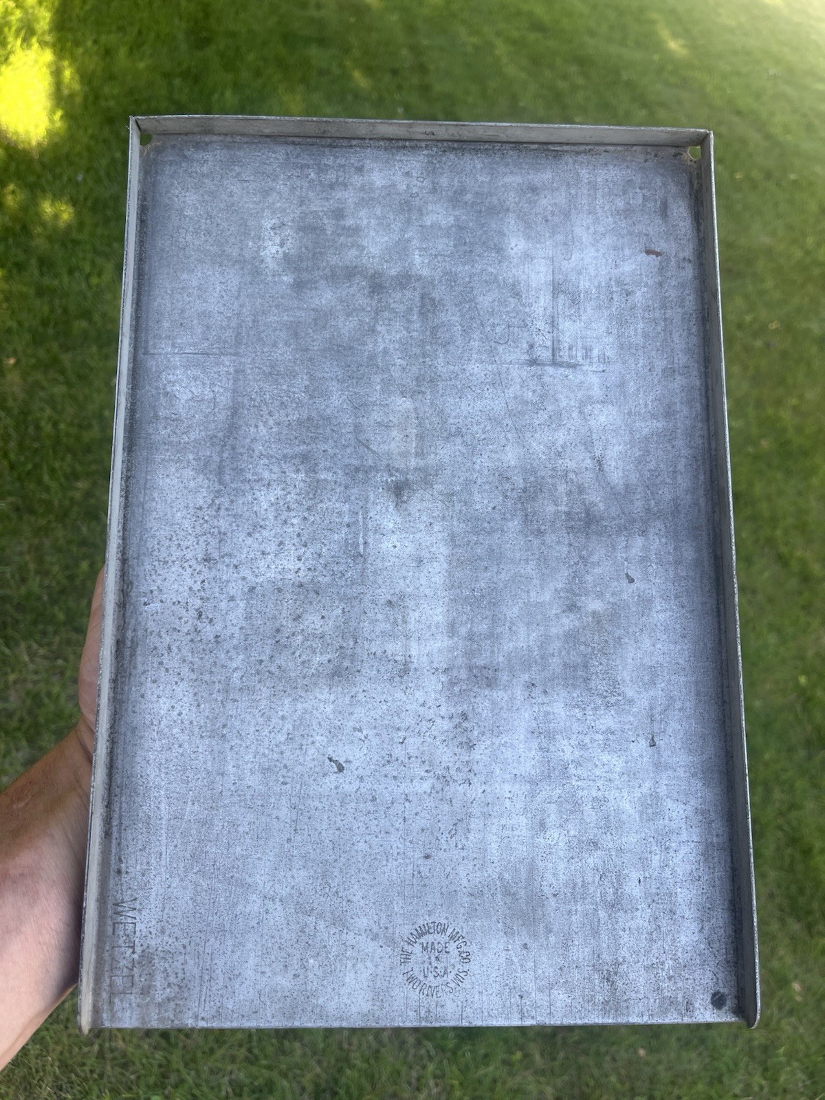 Hamilton Mfg. Letterpress Steel Galley Tray 9x13 Cabinet Furniture Two Rivers WI Hamilton Mfg. Letterpress Steel Galley Tray 9x13 Cabinet Furniture Two Rivers WI